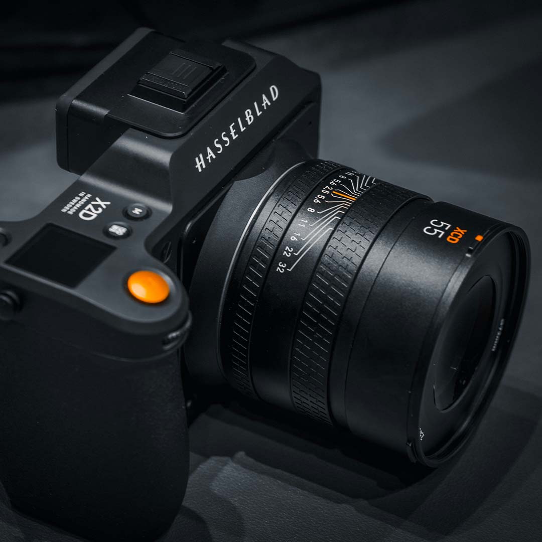 Cámara de formato medio marca Hasselblad X2D.