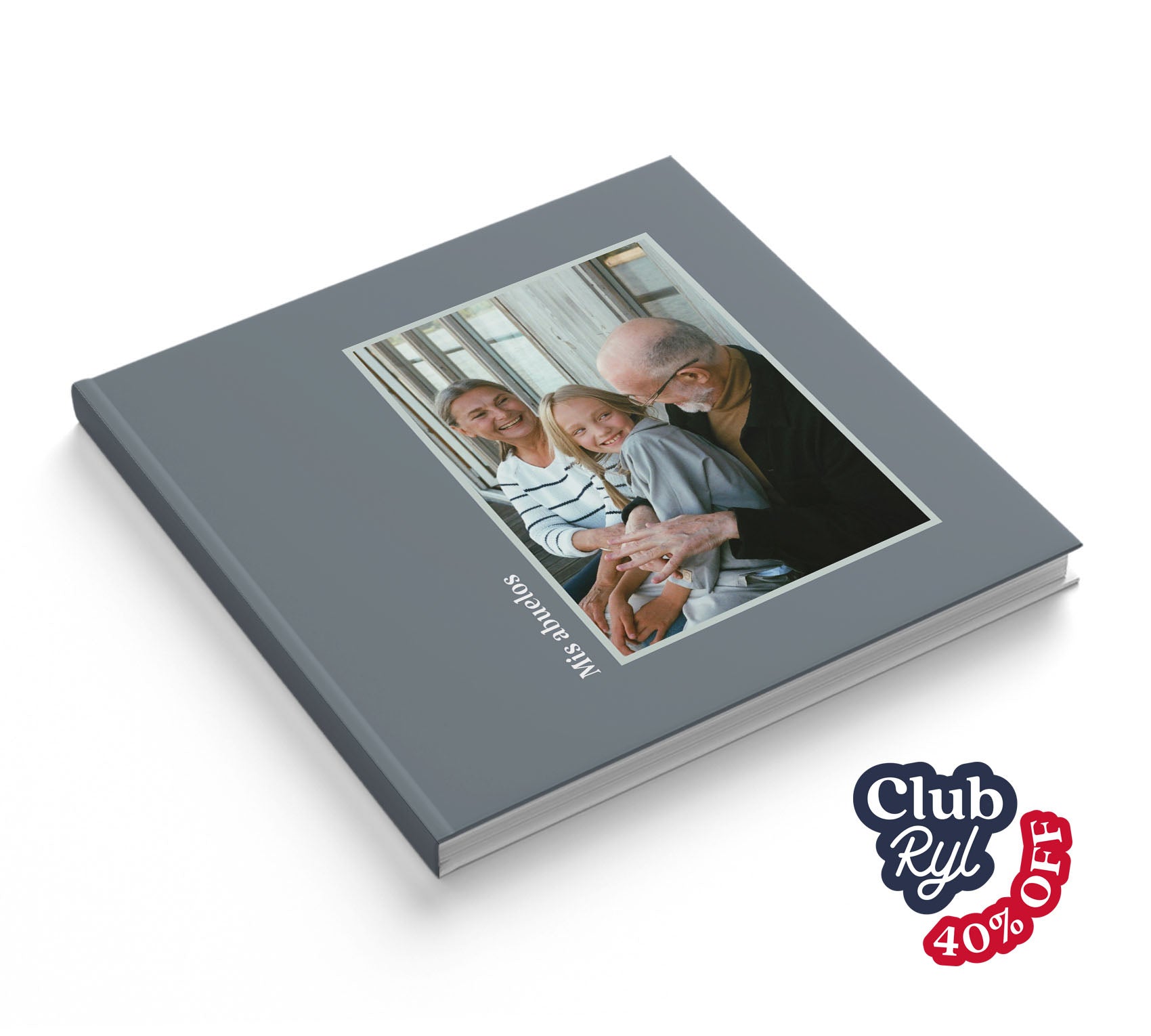 Fotolibro de abuelos con 40% de descuento con Club Ryl.