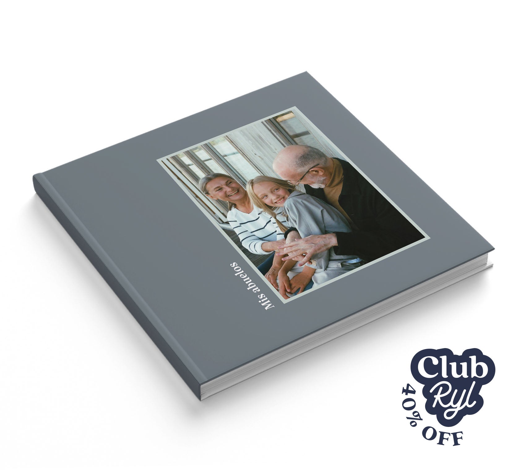 Fotolibro de abuelos con 40% de descuento con Club Ryl.