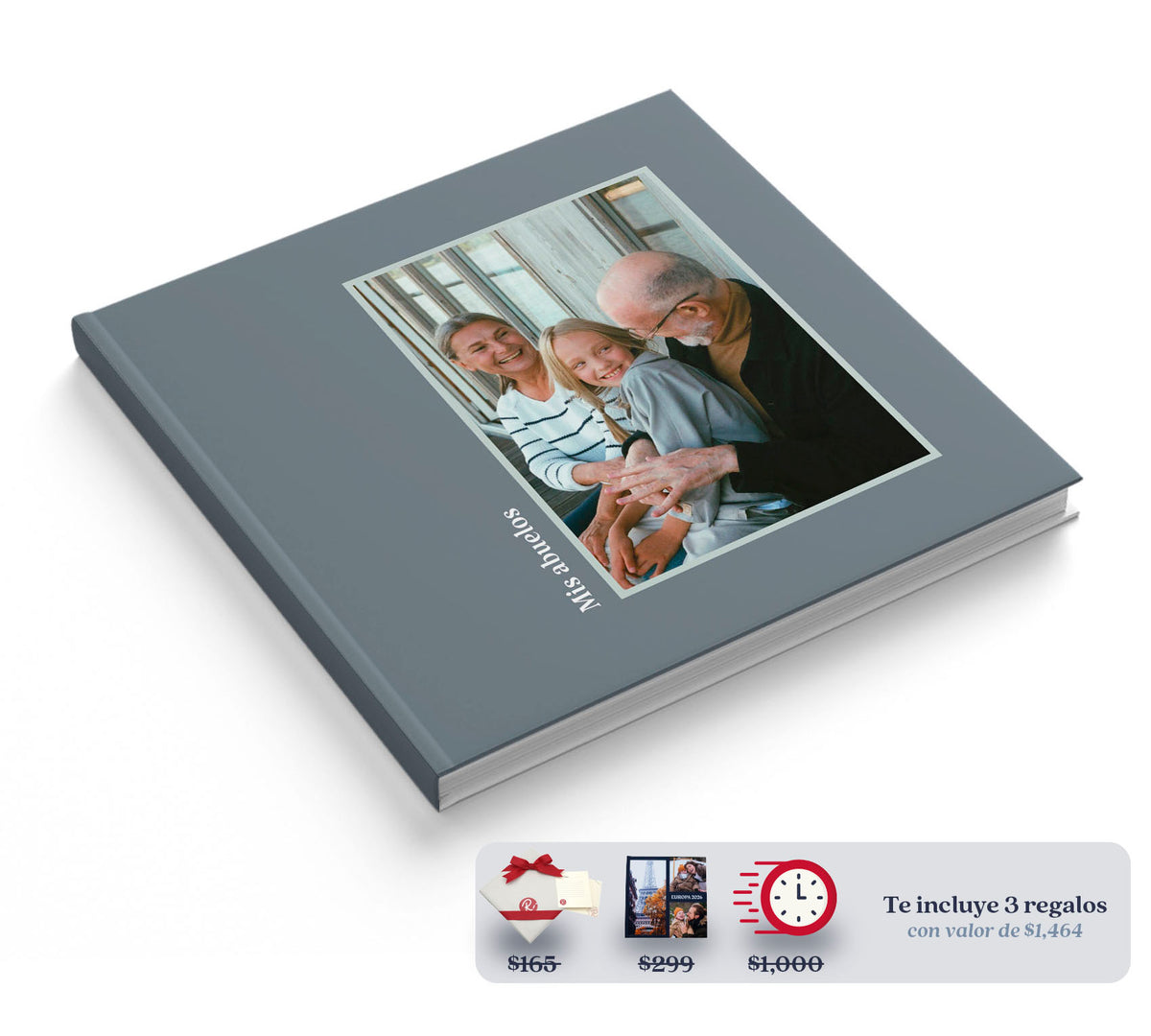 Fotolibro de abuelos con 40% de descuento con Club Ryl.