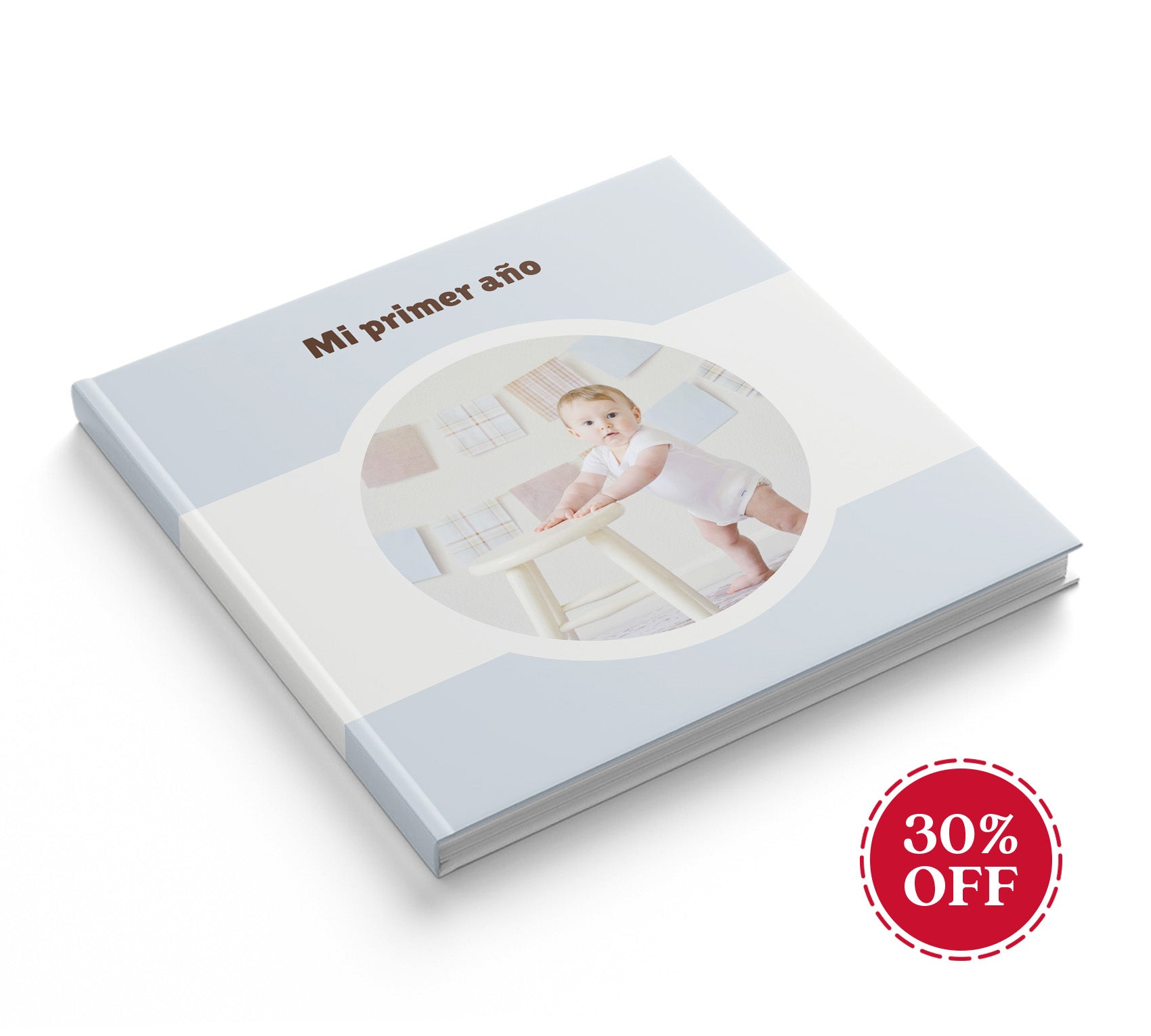 Fotolibro de bebé con 30% de descuento.