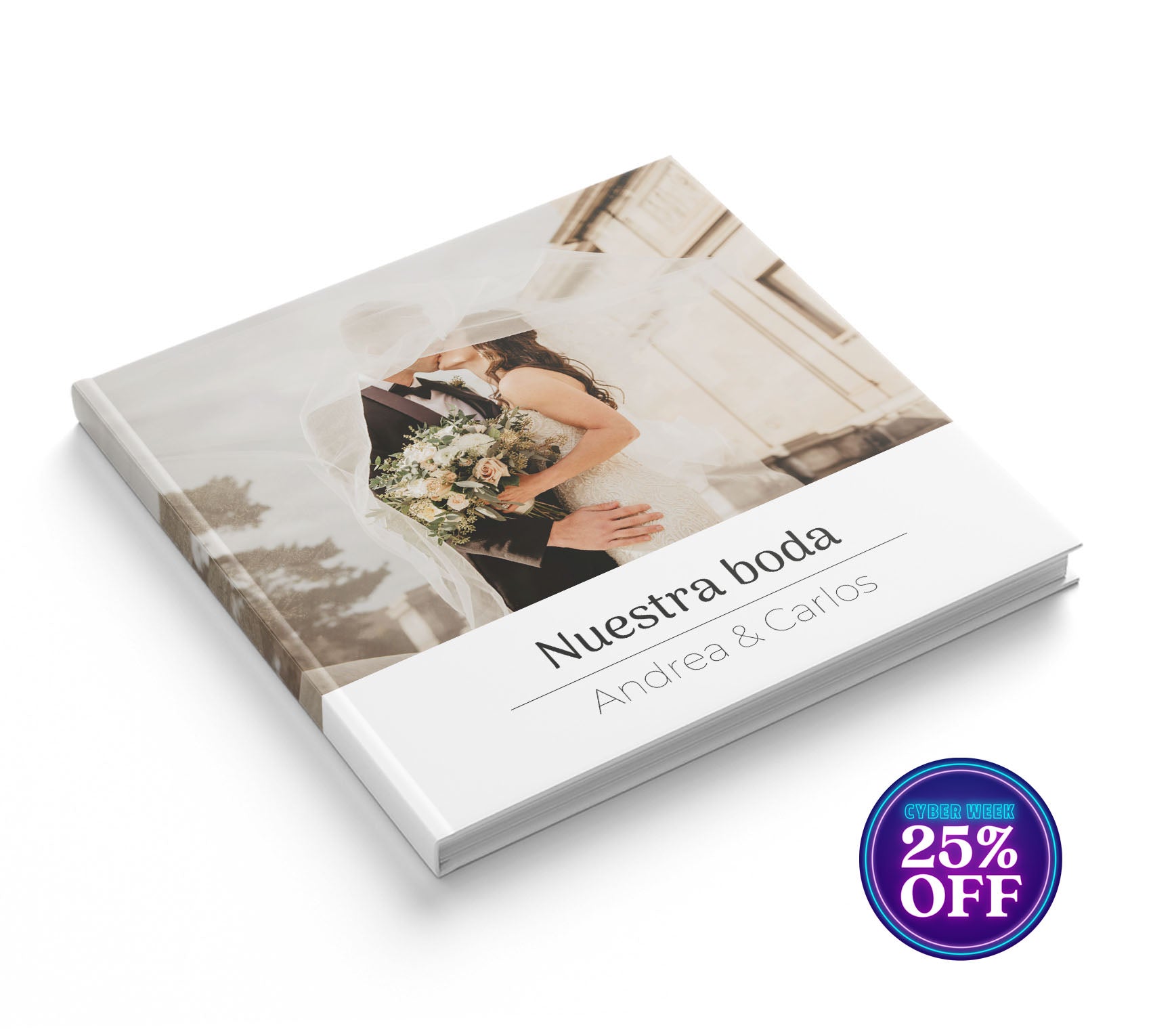 Fotolibro de boda con 30% de descuento por el Buen Fin.