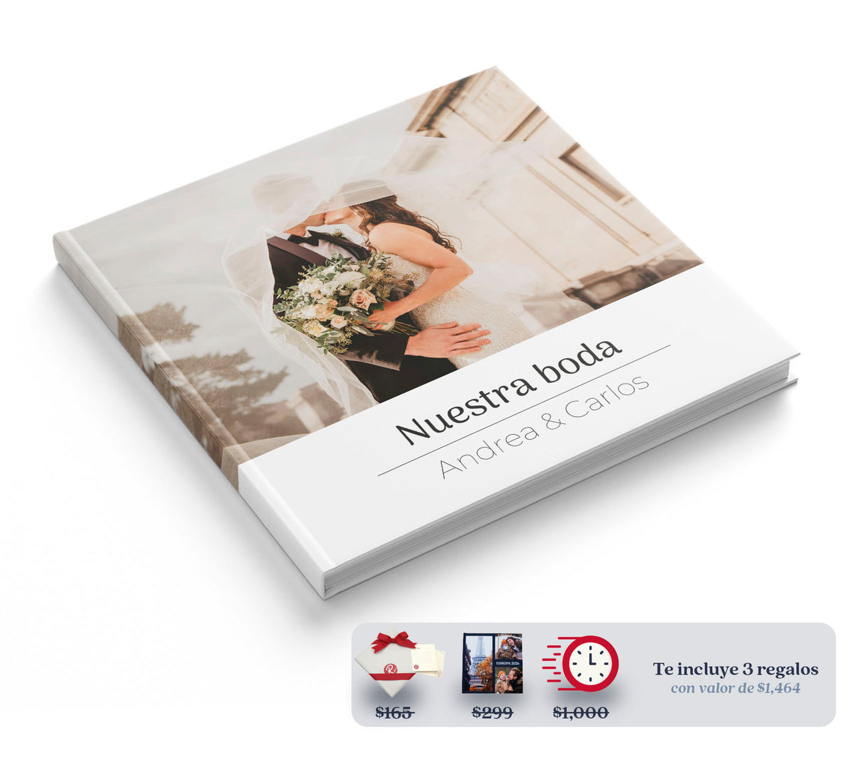 Fotolibro de boda con 40% de descuento con Club Ryl.