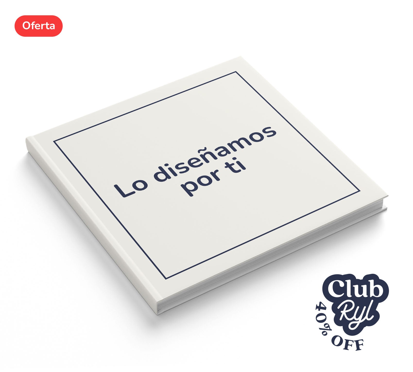 Fotolibro con servicio de diseño con 40% de descuento con Club Ryl.