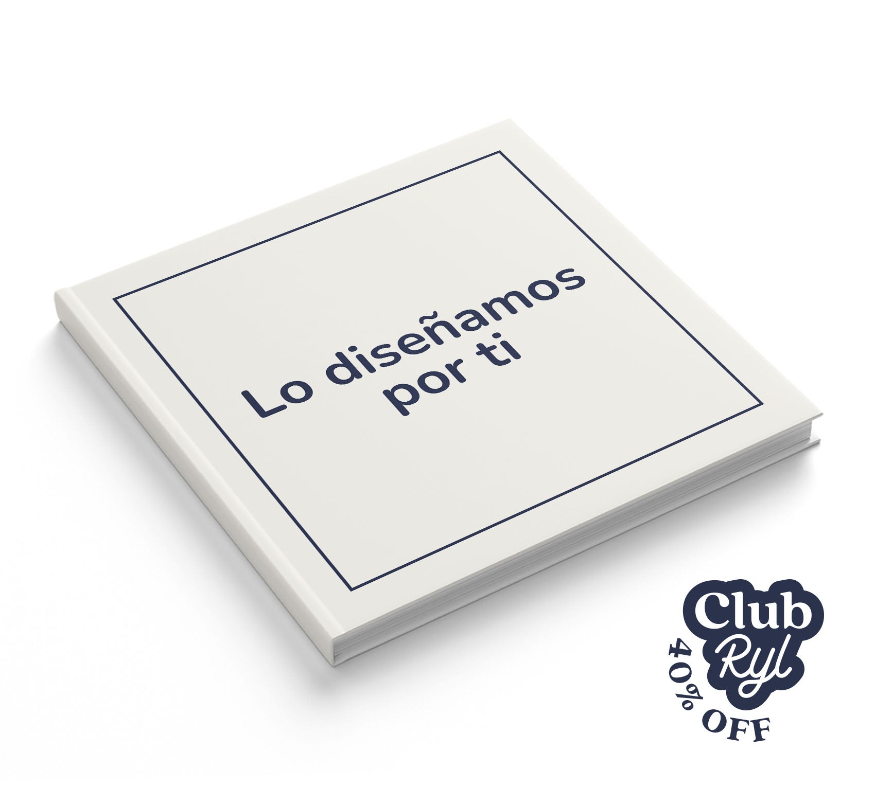 Fotolibro con servicio de diseño con 40% de descuento con Club Ryl.
