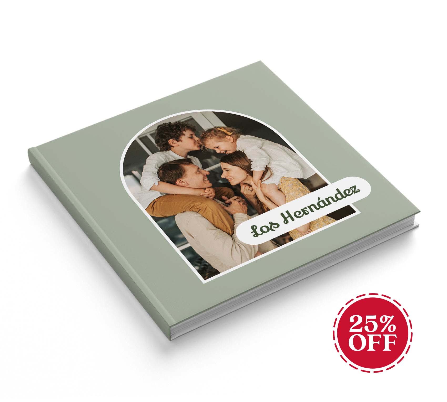 Fotolibro de familia con 25% de descuento.