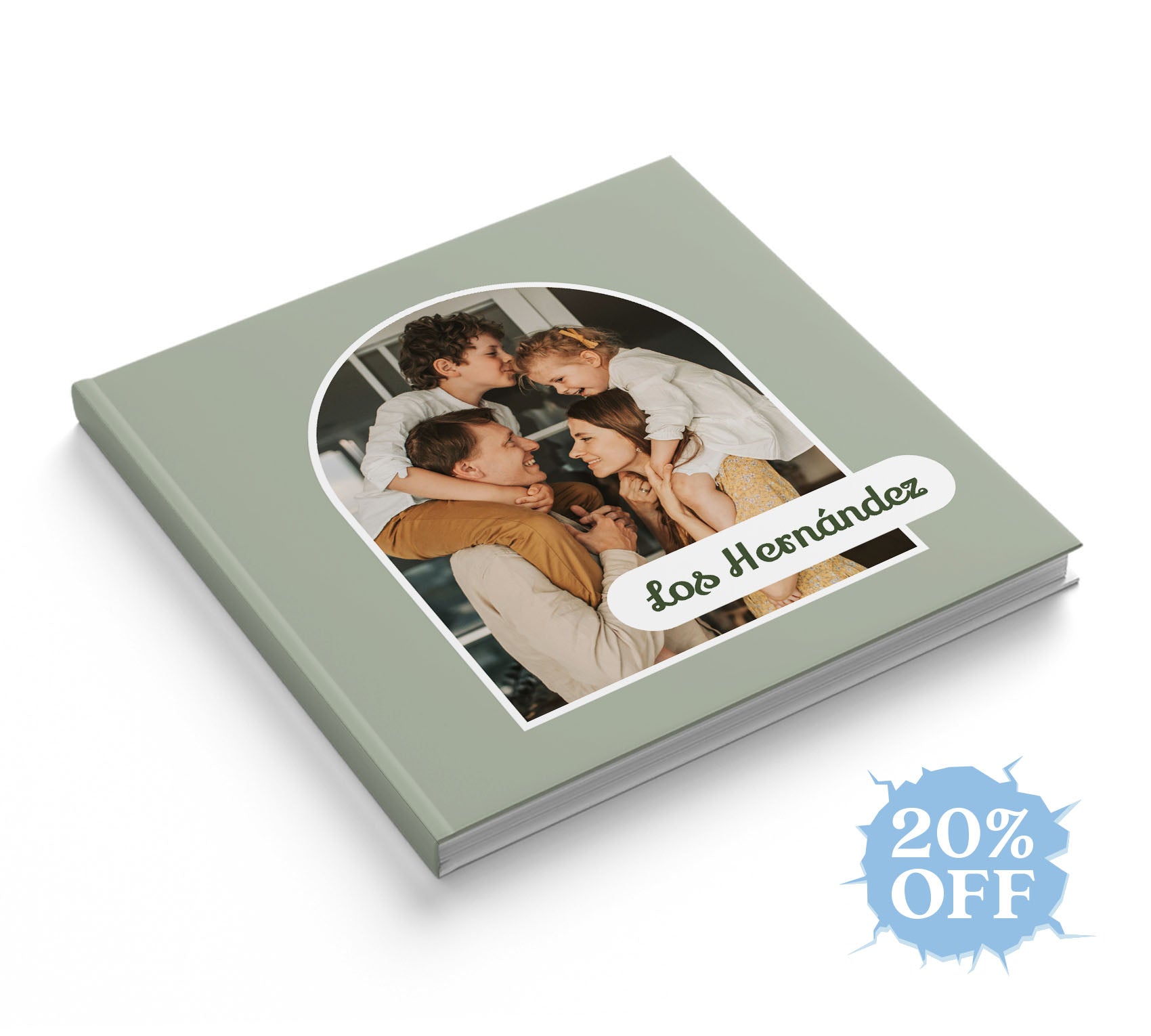 Fotolibro de familia con 20% de descuento por el hot sale.