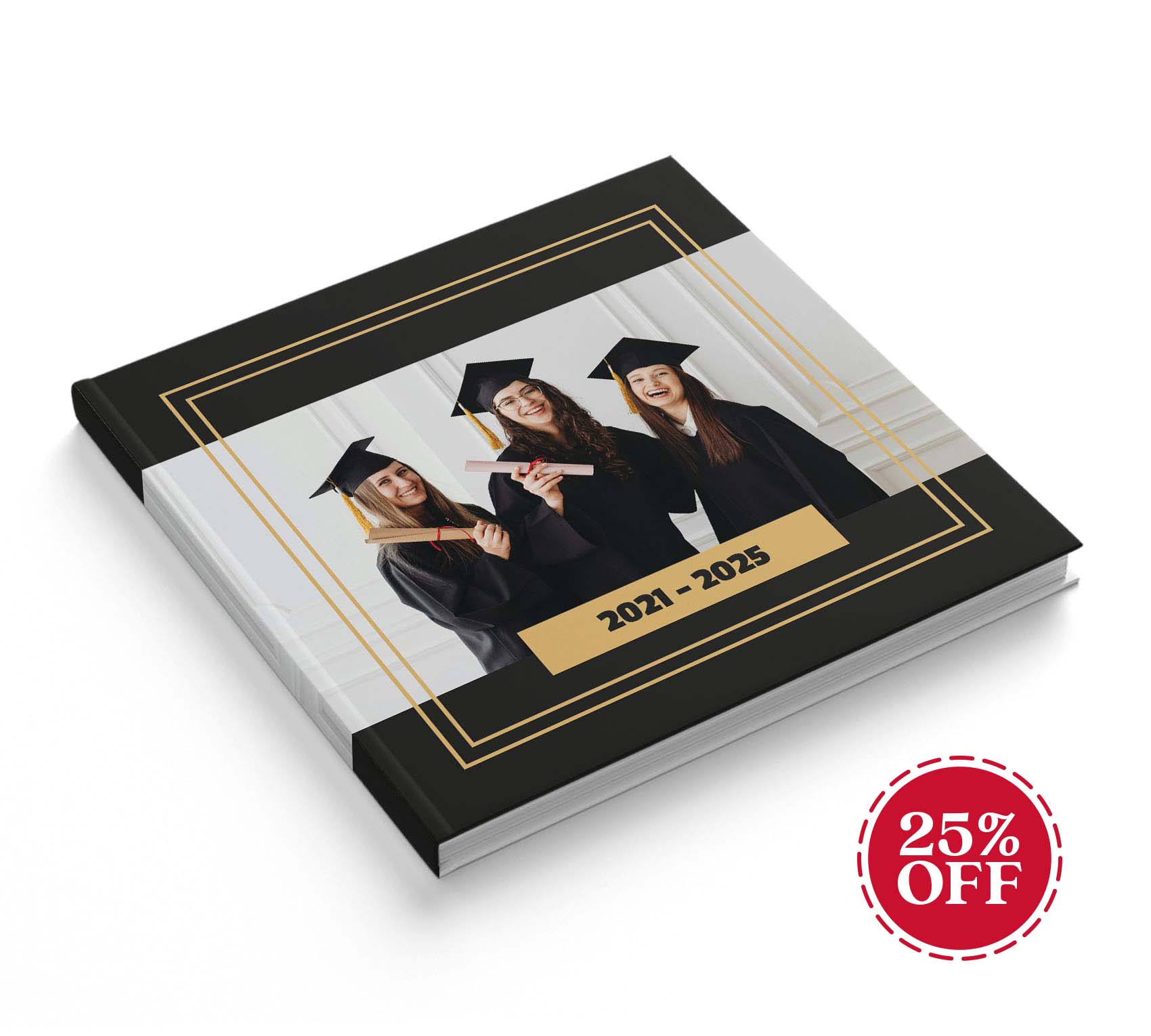 Fotolibro de graduación con 25% de descuento.