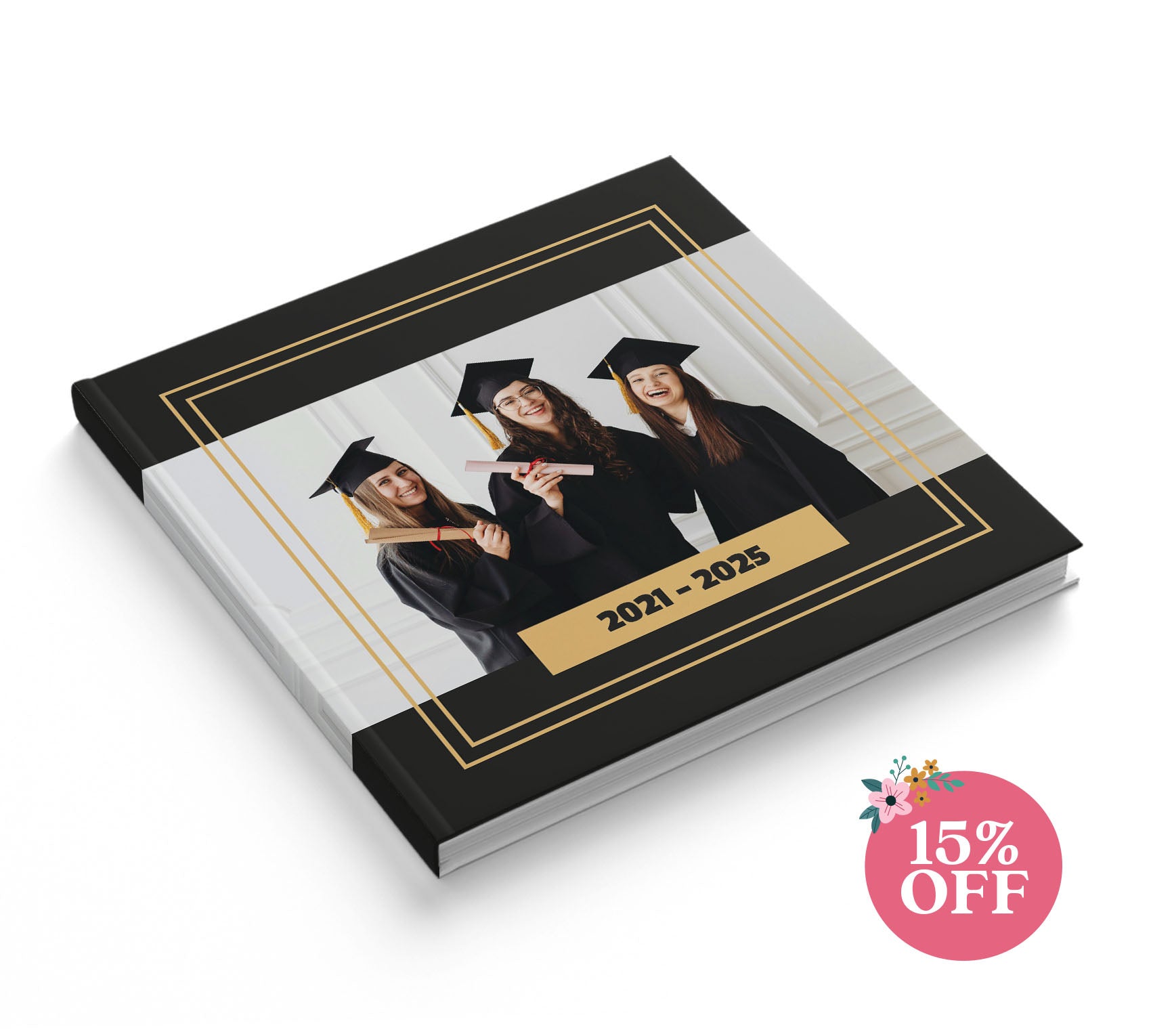 Fotolibro de graduación con 15% de descuento por el día de las madres.