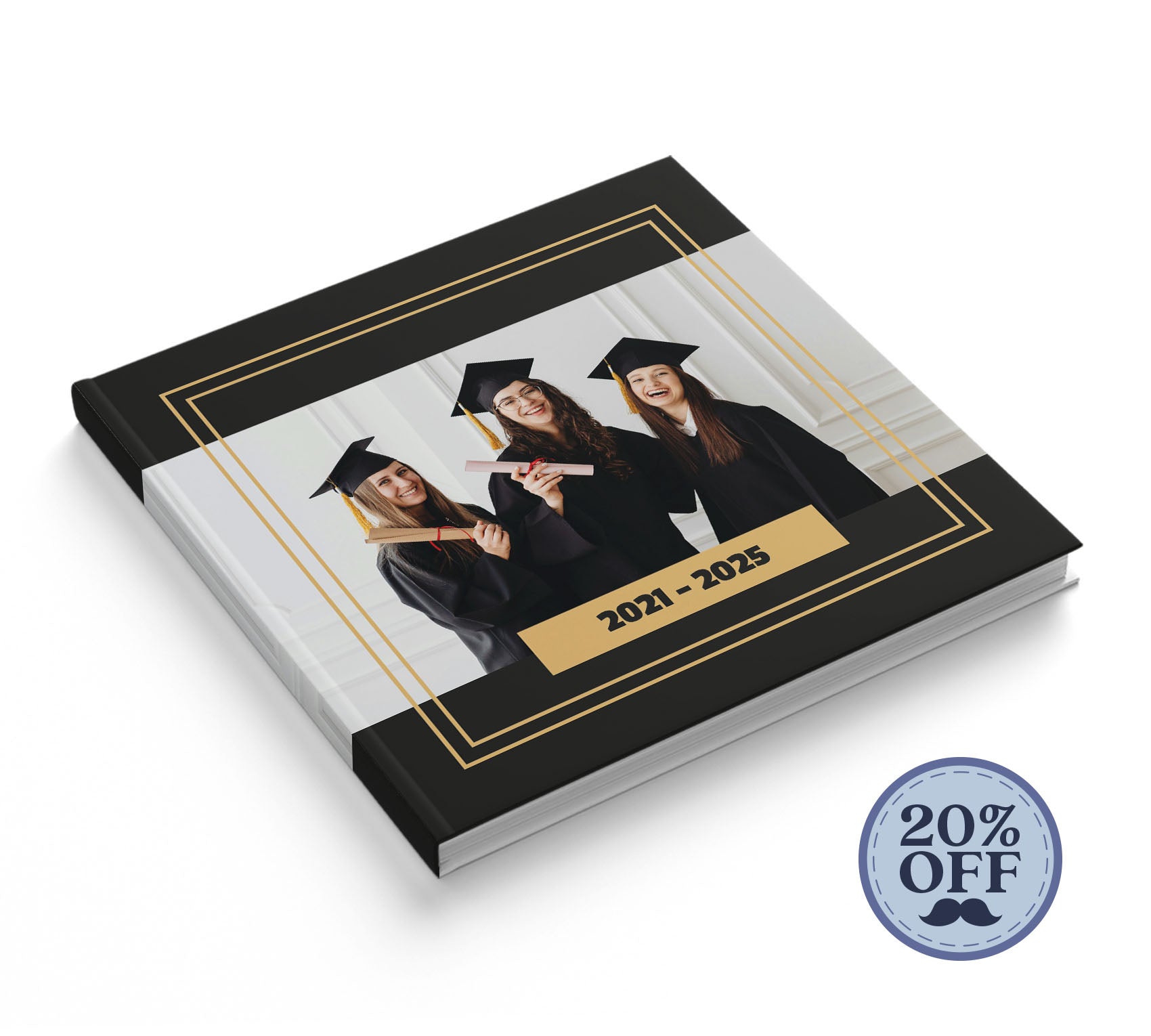 Fotolibro de graduación con 20% de descuento por el día del padre.