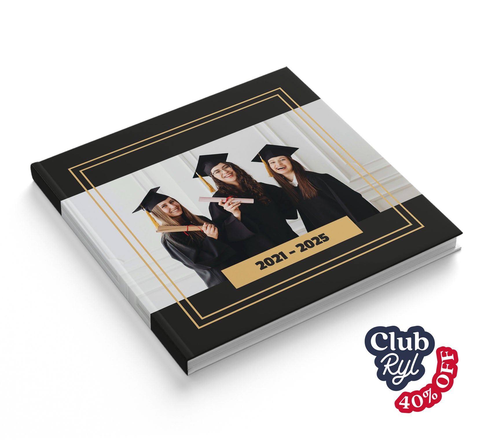 Fotolibro de graduación con 40% de descuento con Club Ryl.