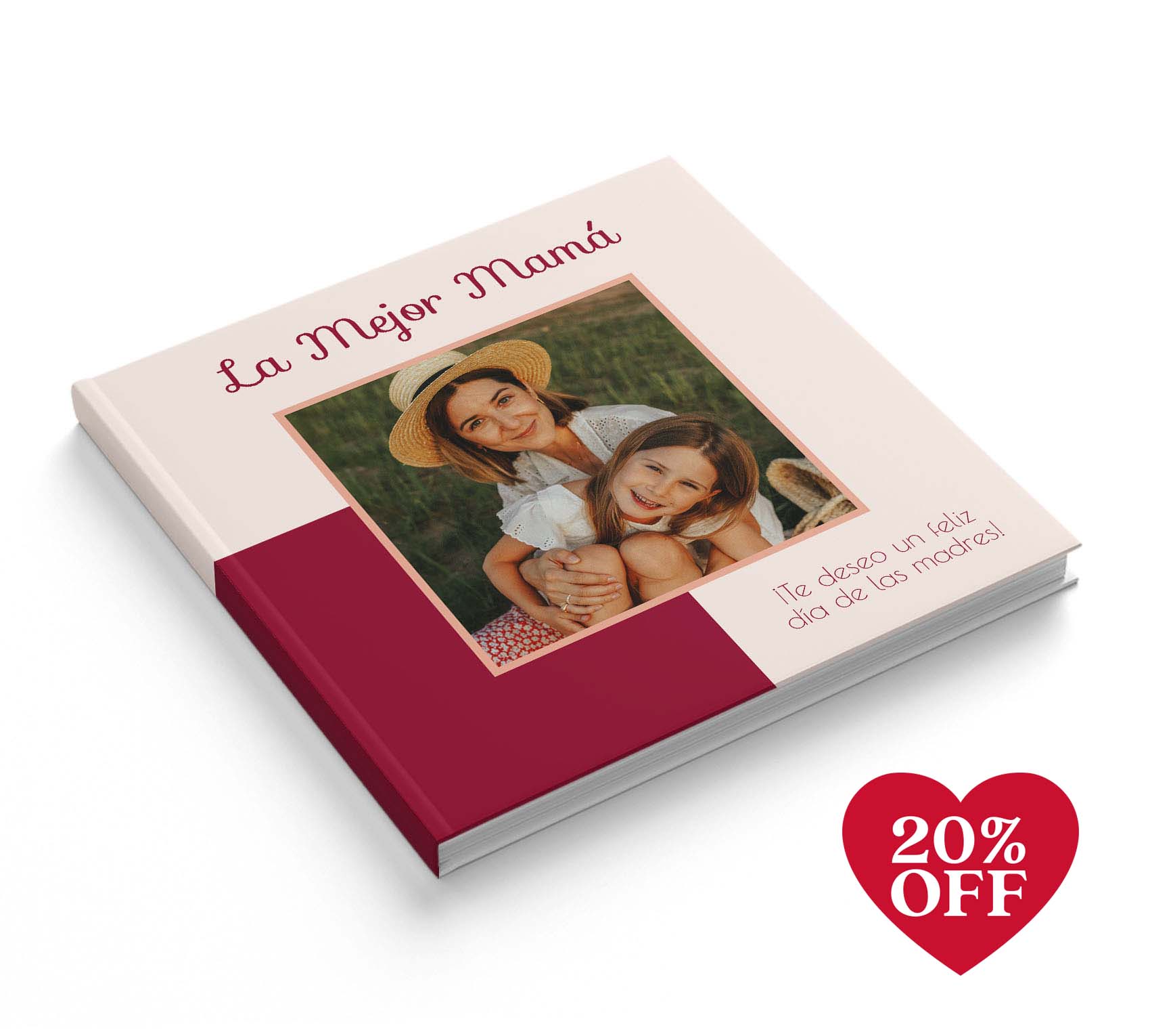 Fotolibro de mamá con 20% de descuento por San Valentín.
