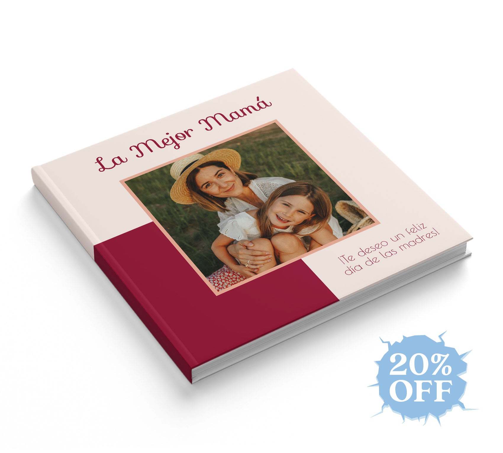 Fotolibro de mamá con 20% de descuento por el hot sale.