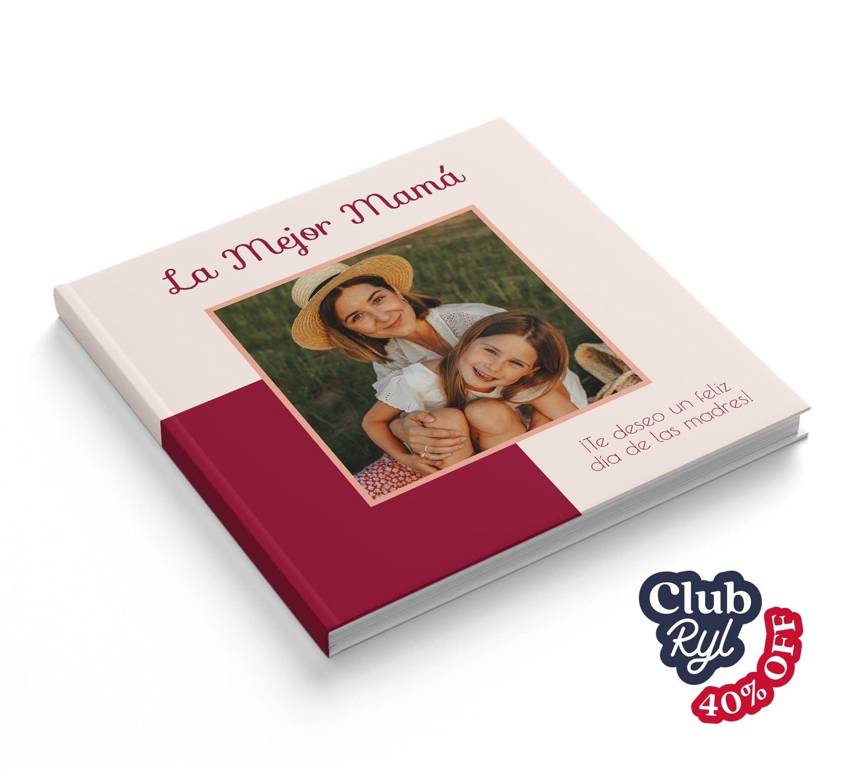 Fotolibro de mamá con 40% de descuento con Club Ryl.