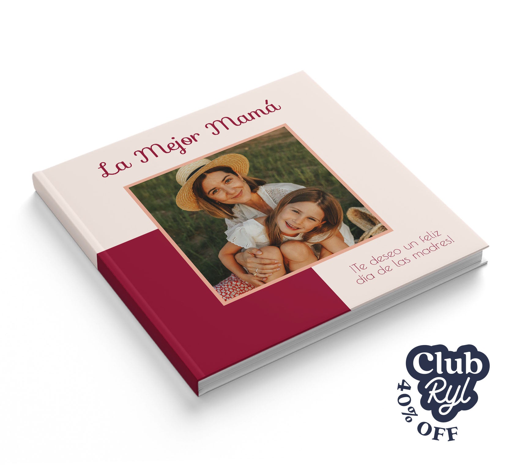 Fotolibro de mamá con 40% de descuento con Club Ryl.