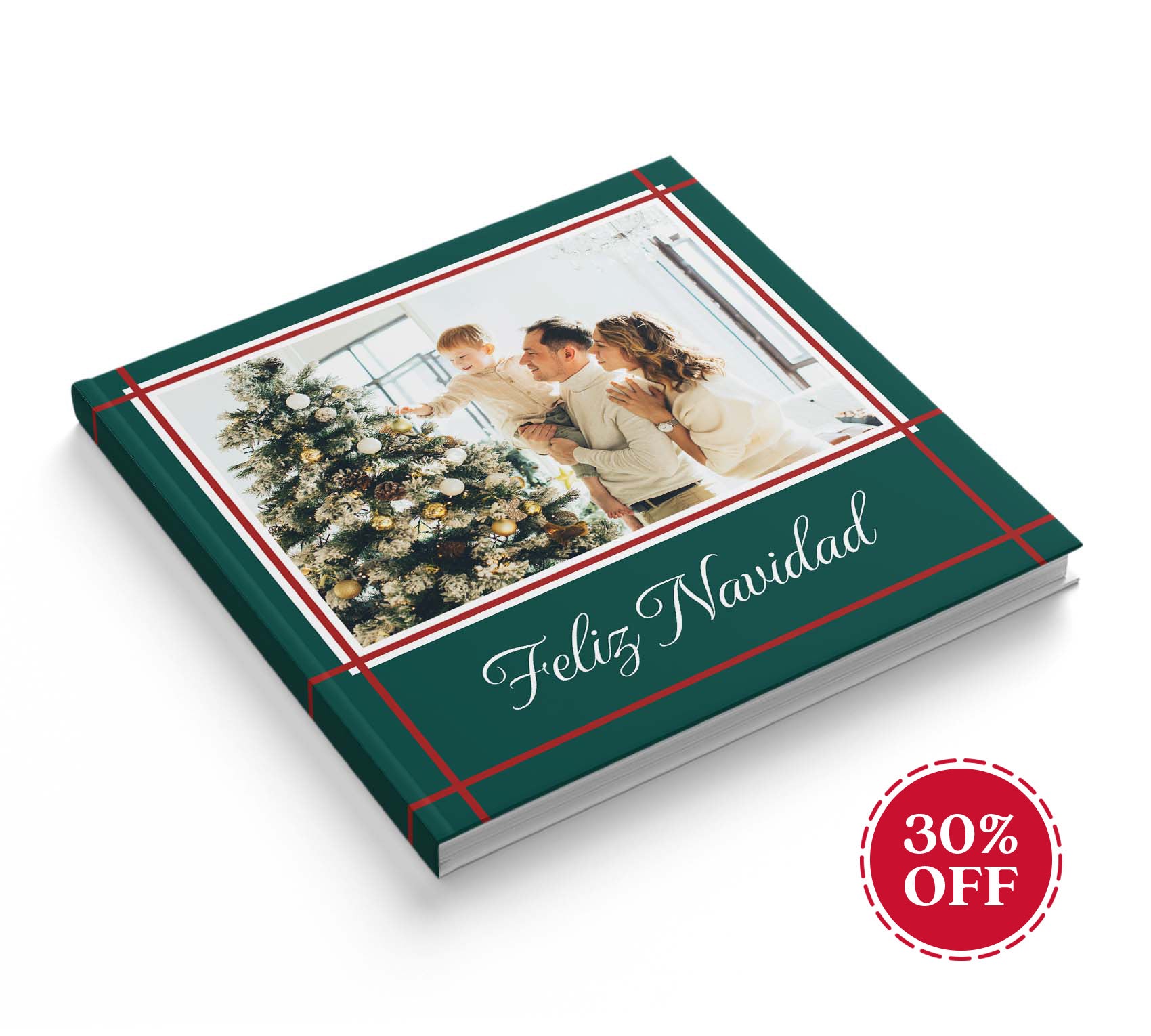 Fotolibro navideño con 30% de descuento.