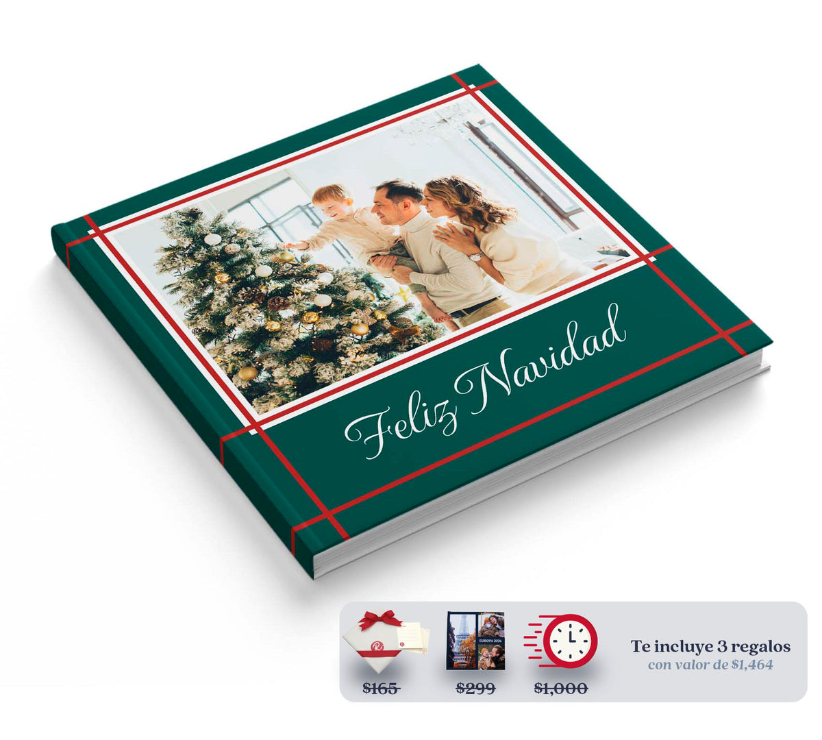 Fotolibro navideño con 40% de descuento con Club Ryl.
