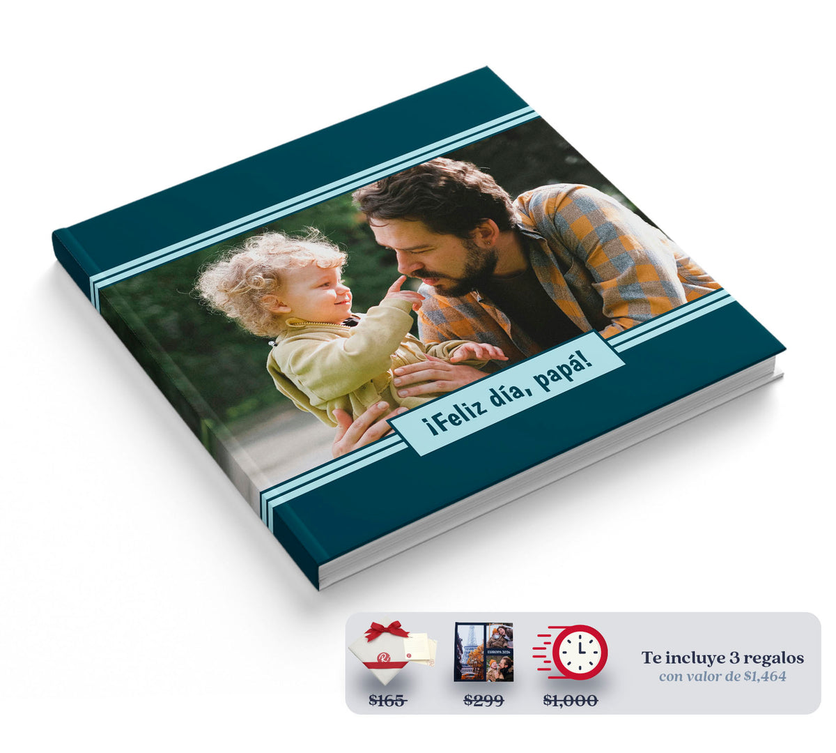 Fotolibro de papá con 40% de descuento con Club Ryl.
