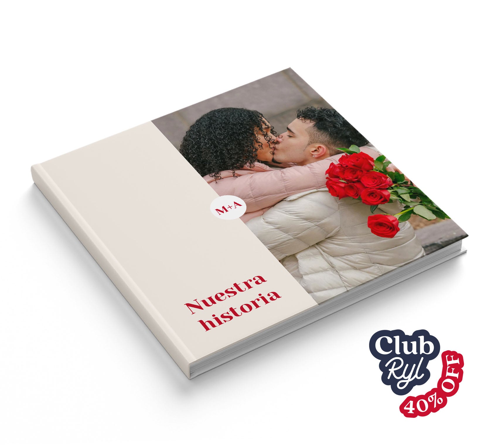 Fotolibro de pareja con 40% de descuento con Club Ryl.