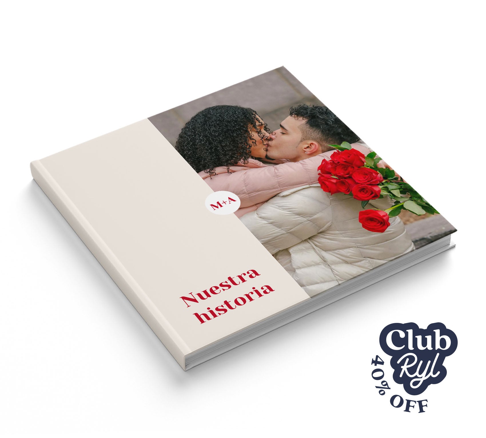 Fotolibro de pareja con 40% de descuento con Club Ryl.