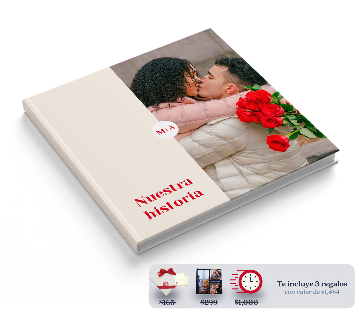 Fotolibro de pareja con 40% de descuento con Club Ryl.