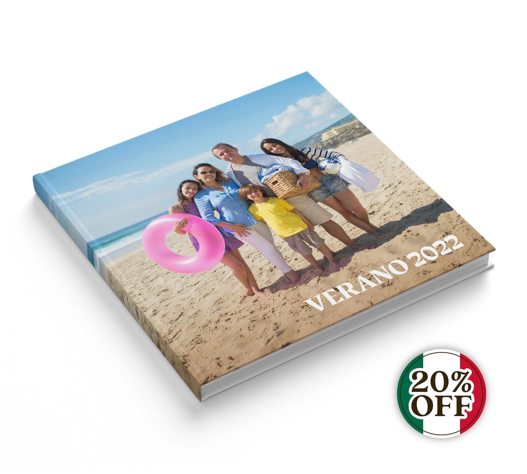 Fotolibro de viaje con 20% de descuento por fútbol. Y si sí