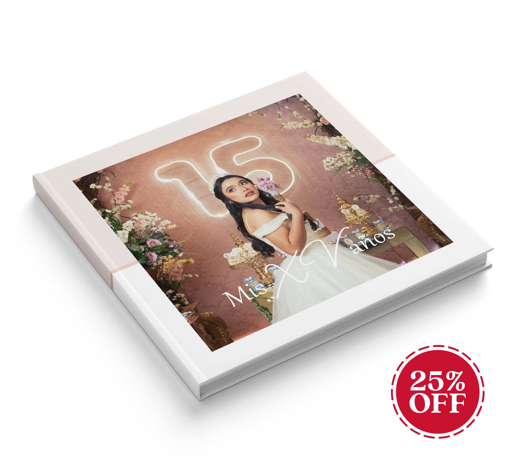 Fotolibro de XV años con 25% de descuento.