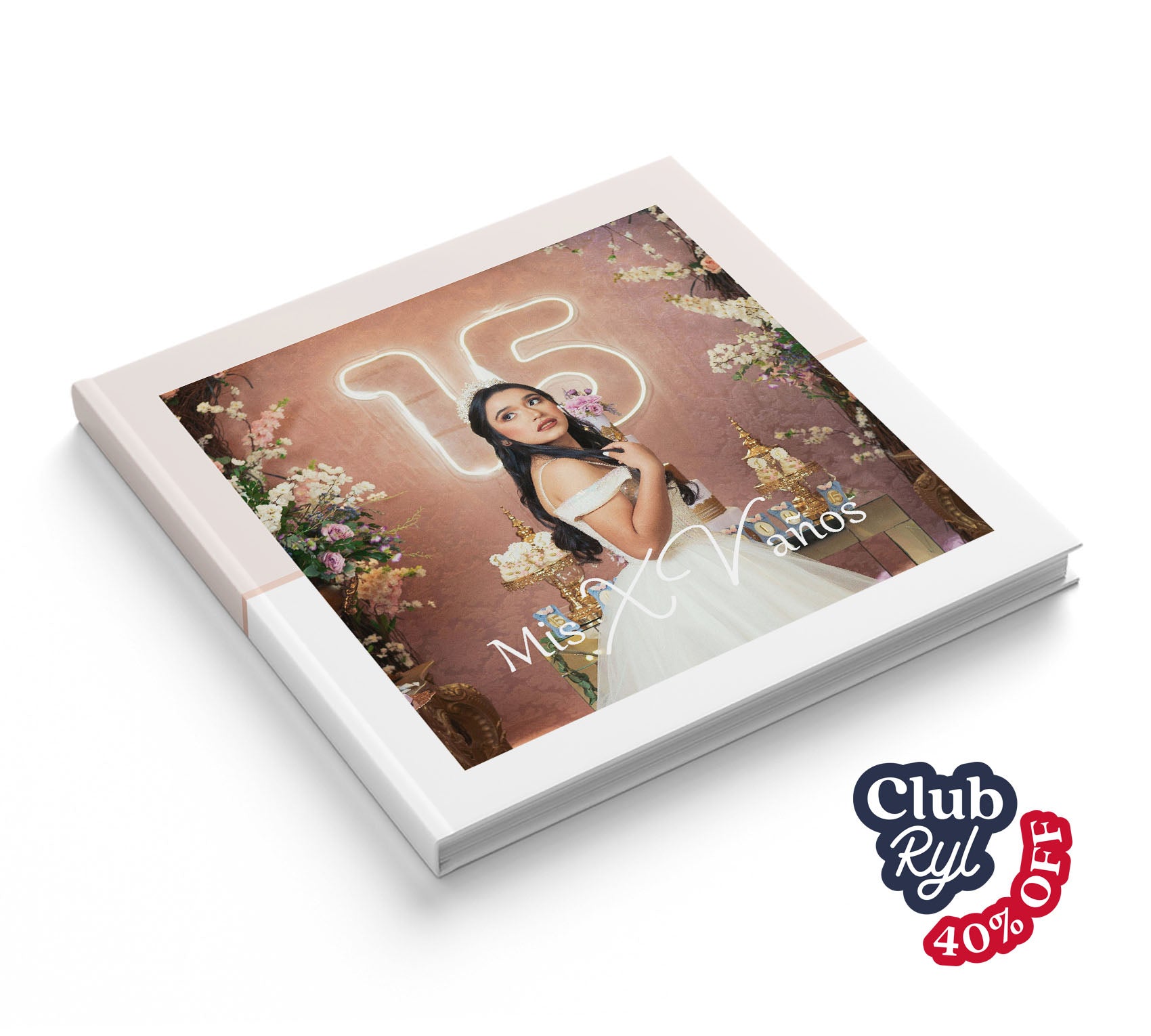 Fotolibro de XV años con 40% de descuento con Club Ryl.