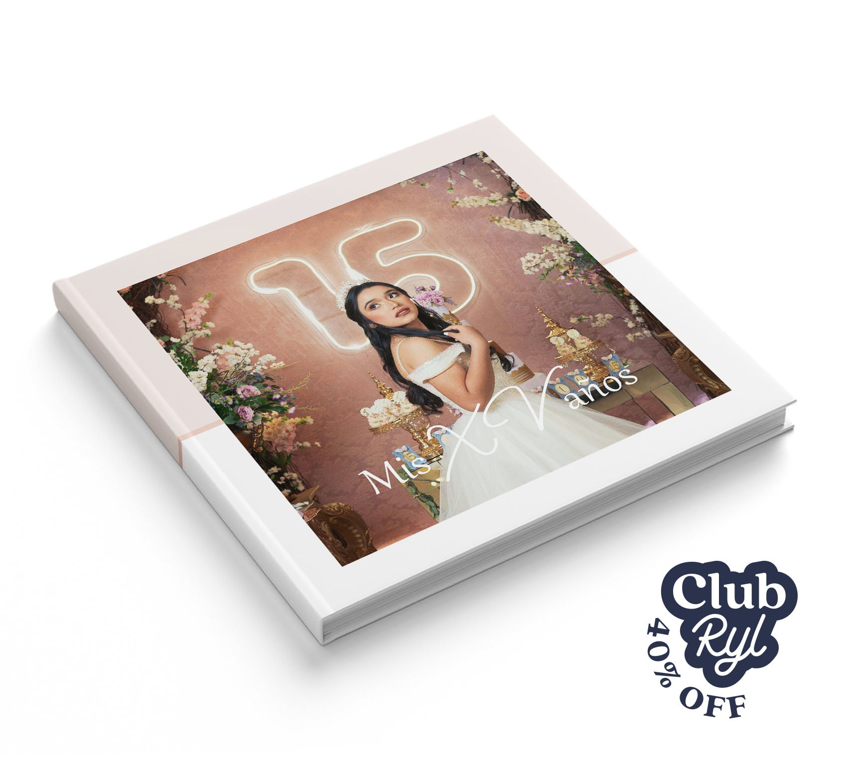 Fotolibro de XV años con 40% de descuento con Club Ryl.