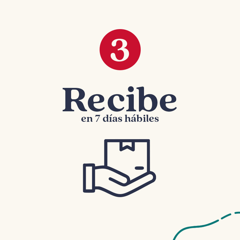 Etapa 3: Recibe en 7 días hábiles.
