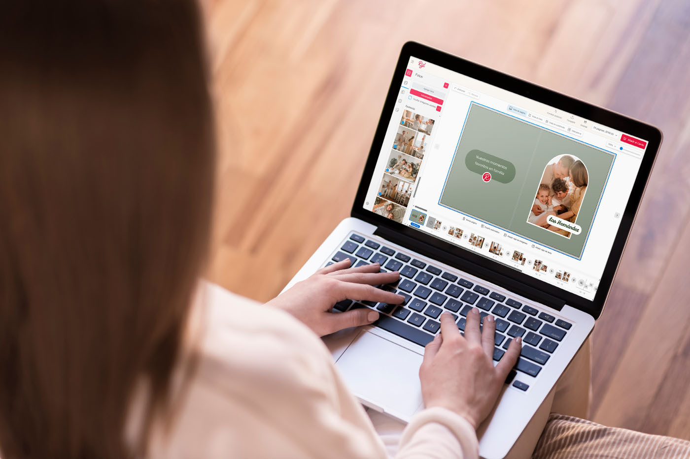 Pantalla de laptop con diseñador de ryl (portada).