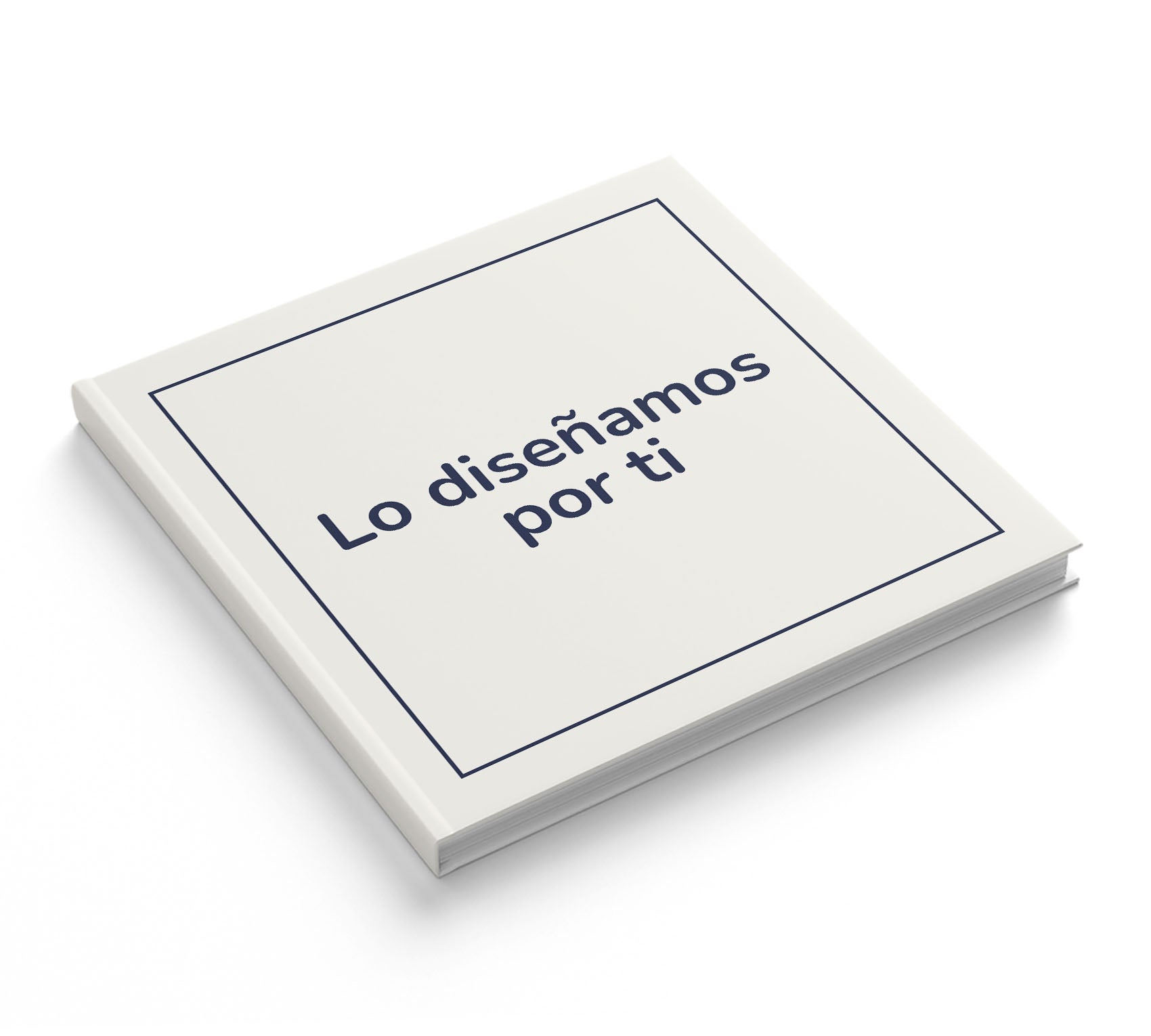 Álbum de fotos "diseñamos por ti" 28x28 cm. Pasta dura.